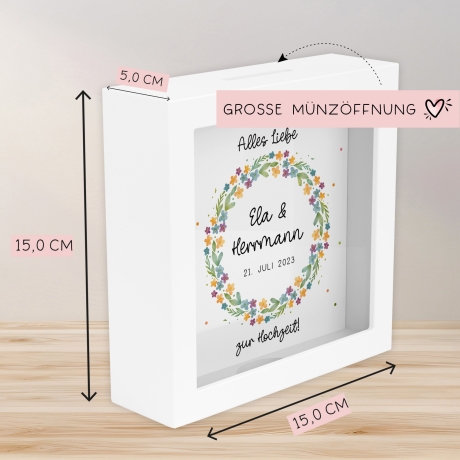 Hochzeit Spardose - Spardose Hochzeit - Spardose zur Hochzeit - Spardose für Hochzeit - Sparschwein Hochzeit - Sparschwein zur Hochzeit