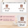Schulkind 2024 Tasse, personalisierte Kindertasse mit Namen, Einschulungsgeschenk Bär