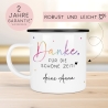 Abschiedsgeschenk Erzieherin Geschenk Abschiedsgeschenk Lehrerin Dankeschön Geschenk Tasse - Danke für die schöne Zeit - Emaille Becher