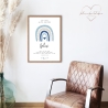 Taufgeschenk Taufe Poster personalisiert Patenkind Regenbogen Junge mit Namen- Geschenke Taufpate Patengeschenk Patenonkel Patentante Spruch