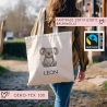 Stofftasche Koala mit Namen personalisiert Kinder-Beutel als Sporttasche, Wechselwäsche, Stoffbeutel - Kita, Kiga, Schule & Kindergarten