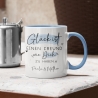 Personalisierte Tasse mit Spruch Glück ist einen Freund wie dich zu haben zum Geburtstag, Geschenk, Ostern, Weihnachtsgeschenk, Abschied
