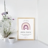 Taufgeschenk Taufe Poster personalisiert Patenkind Regenbogen Mädchen Urkunde Geschenke Taufpate Patengeschenk Patenonkel Patentante Spruch