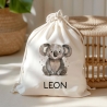 Personalisierte Kinder Spardose Koala Tier mit Namen optional mit Datum - Braun - Geschenk für Junge & Mädchen zum Geburtstag Weihnachten
