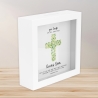 Kreuz Grün Holz Spardose Taufe personalisiert mit Namen zur Geburt Kommunion Konfirmation eines Kindes mit Taufspruch als Geldgeschenk