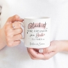 Handgefertigte Personalisierte Tasse – Glück ist eine FREUNDIN wie dich zu haben - Geschenk zum Geburtstag, Ostern, Weihnachten -Wunschnamen