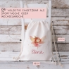Kinder-Beutel Ballerina Fee mit Namen personalisiert Personalisierter Turnbeutel | Rucksack als Sportbeutel für Schule, Kindergarten, Wäsche