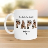 Tasse Papa mit Fotos personalisiert zum Vatertag - Fototasse mit eigenen Bildern selbst gestalten - Bester Papa, Vater, Dad Geschenk - 330ml