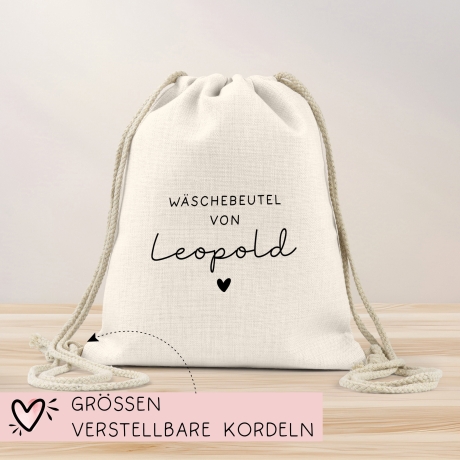 Kinder-Beutel mit Namen personalisiert. Verstellbarer Zugbänder. Kindergarten  Schule. Wechselkleidung Beutel Tasche Wäschebeutel Rucksack