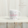 Personalisierte Busenfreundin Kaffeetasse in weiß | Für die beste Freundin - BFF - Muttertag Geschenk - liebste Freundin - mit Namen - 330ml