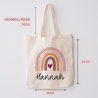 Personalisierter Turnbeutel Regnenbogen Kinder-Beutel mit Namen personalisiert. Perfekt als Rucksack für Schule und Kindergarten Kiga KITA