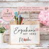 Erzieherin mit Herz - Personalisierte Tasche Jute - Geschenk Juteasche Abschiedsgeschenk Schule Kindergarten - Beste Erzieherin Wunschtext