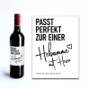Personalisiertes Weinetikett Hebamme mit Herz Flaschenetikett Geschenk - Schwangerschaft - Geburt Geschenk - Name - Dankeschön - Etikett