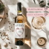 Gutschein von Herzen Weinflaschen-Etikett | Personalisiertes Wein Flaschen Etikett | Rubbellos Weinetikett Weihnachten - Rosa