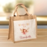 Ballerina Fee Schulkind Tasche 2024, Schultasche, Geschenk Einschulung, Schultüte, personalisierte Jutetasche, Einschulungsgeschenk