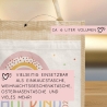 Schulkind 2024 Tasche, Regenbogen Rosa Mädchen, Geschenk Einschulung, Schultüte, personalisierte Jutetasche, Einschulungsgeschenk