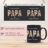 Personalisierte Foto Tasse Papa personalisiert zum Vatertag Weihnachten - Fototasse mit eigenen Bildern selbst gestalten - Geschenk - 325ml