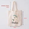 Stofftasche Delfin Delphin Personalisiert und Namen. Meer. Für Kindergarten und Schule - Wäschebeutel Wechselwäsche KITA | Mädchen & Junge