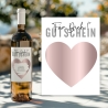 Gutschein Für dich Weinflaschen-Etikett | Personalisiertes Wein Flaschen Etikett | Rubbellos Weinetikett Weihnachten - Rosa