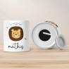 Personalisierte Spardose zur Taufe Motiv: Löwe - mit Namen personalisiert-Geschenk für Jungen & Mädchen zur Kommunion, Konfirmation, Firmung