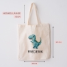 Stoffbeutel Dinosaurier Dino Stofftasche Tyrannosaurus Rex Tasche personalisiert Kinder-Beutel als Sporttasche, Wechselwäsche, Kita & Schule