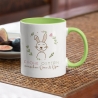 Personalisierte Frohe Ostern Tasse mit Hasenmotiv - perfektes Geschenk für Kinder, Männer & Frauen zu Ostern!