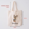 Personalisierte Stofftasche Hund Yorkshire Terrier Name - Kinder Beutel Kindertasche mit Wunschname - Wechselwäsche - Wechselkleidung