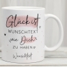Handgefertigte Personalisierte Glück ist... - Tasse. Mama, Oma, Tante, Schwester, Cousine, Hebamme, Nachbarin, Freundin, Wunschtext & Name
