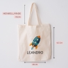 Rakete Personalisiert Stofftasche - Einkaufstasche Kinder-Beutel mit Namen als Sporttasche, Tragetasche Wechselwäsche für Kita Schule - 04