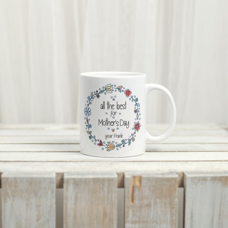 Personalized mug for Mother's Day with your own name - motif: Happy Mother's Day - coffee mug - tea mug - gift for mom