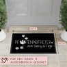 Fußmatte Hund Pfotenabtreter Personalisiert mit Namen & Pfoten der Haustiere | Hund Katze Geschenk Geburtstag | Willkommen Türmatte