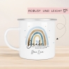 Danke das du mir beim Wachsen geholfen hast - Regenbogen - Abschiedsgeschenk für Erzieherin Geschenk Abschiedsgeschenk Lehrerin Emaille