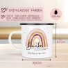 Danke das du uns beim Wachsen geholfen hast Emaille Tasse - Regenbogen Abschiedsgeschenk für Erzieherin Geschenk Abschiedsgeschenk Lehrerin