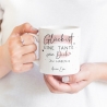 Handgefertigte Personalisierte Tasse mit Wunschnamen – Glück ist eine TANTE wie dich zu haben - Geschenk zu Ostern, Weihnachten, Geburtstag
