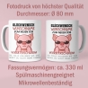 Personalisierte Tasse mit Spruch: Glückwunsch zum neuen Job Verräter! - Abschiedsgeschenk Kollegen - Kaffeetasse Sparschwein