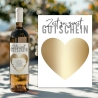 Weinetikett Rubbellos - Zeit zu zweit Gutschein - Personalisiertes Weinflaschen-Etikett - Weihnachten Geburtstag Valentinstag Geschenk