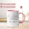 Personalisierte Tasse - Danke dass du mir beim wachsen geholfen hast - Erzieherin Tasse - Tasse Erzieherin Abschied - Wunschnamen - Geschenk