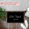 Roter Teppich - Black Edition Fußmatte Türmatte mit Spruch 60x40cm - für innen und außen -Vorleger für die Haustür - Flur - Einweihung