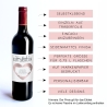 Gutschein Für dich Weinflaschen-Etikett | Personalisiertes Wein Flaschen Etikett | Rubbellos Weinetikett Weihnachten - Rosa