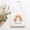 Regenbogen Stofftasche Tasche Kinder-Beutel mit Namen als Sporttasche, Wechselwäsche, Tragetasche - Kita, Schule & Kindergarten - Motiv 07