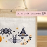 Halloween Tasche mit Namen | Süßes oder Saures | Wunschnamen | Candy Bag aus Jute | Tragetasche für Kinder für Süßigkeiten | Kürbis Spinne