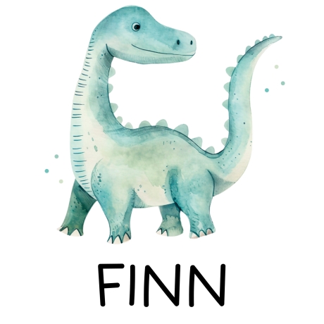 Stoffbeutel Dinosaurier Dino Stofftasche Brontosaurus Tasche personalisiert Kinder-Beutel als Sporttasche, Wechselwäsche, Kita & Schule