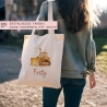 Bagger Turnbeutel Rucksack mit Namen - GymBag als Wäschebeutel, Sportbeutel Kinderbeutel für Schule, Kindergarten, Kita. Personalisiert