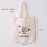 Stoffbeutel Astronaut Turnbeutel Rucksack, Kindergartentasche mit Name personalisiert Weltraum Weltall Astronaut aus Bio-Baumwolle