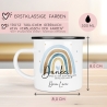 Danke das du mir beim Wachsen geholfen hast - Regenbogen - Abschiedsgeschenk für Erzieherin Geschenk Abschiedsgeschenk Lehrerin Emaille