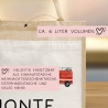 Tasche mit Wunschnamen RTW Polizeiwagen Feuerwehr Krankenwagen | 100% Jute | Geschenk Geschenk zum Geburtstag, Nikolaus, Weihnachten Ostern