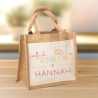 Endlich Schulkind 2024 personalisiert mit Namen Schultasche, Geschenk Einschulung, personalisierte Jutetasche, Einschulungsgeschenk