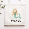 Sportbeutel Meerjungfrau Personalisiert | Nixe mit Wunschnamen Rucksack Schule, Kindergarten, KITA, Wäschebeutel, Turnbeutel, Wechselwäsche