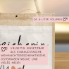 Erzieherin mit Herz - Personalisierte Tasche Jute - Geschenk Juteasche Abschiedsgeschenk Schule Kindergarten - Beste Erzieherin Wunschtext