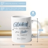 Personalisierte Tasse mit Spruch Glück ist, einen Patenonkel wie dich zu haben. Super Geschenk für Geburtstage, Ostern oder Weihnachten